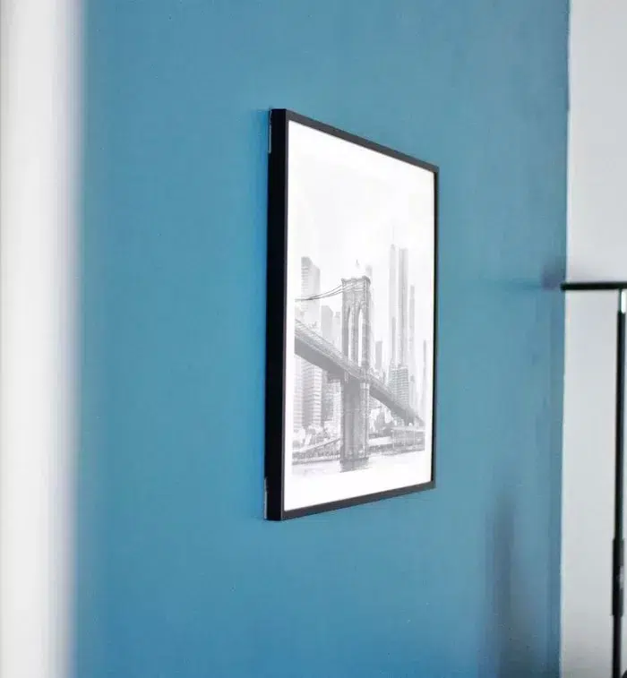 AFFICHE PONT DE BROOKLYN AVEC CADRE NOIR FIN